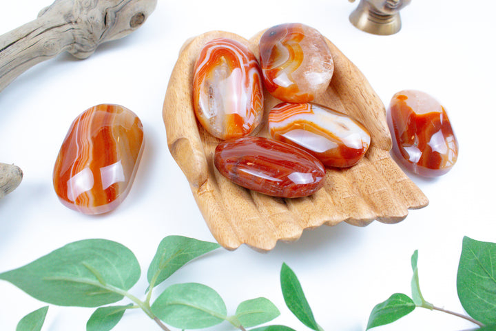 Carnelian Palm Stones - You Choose