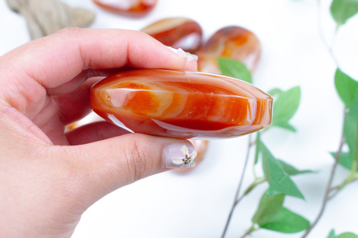 Carnelian Palm Stones - You Choose