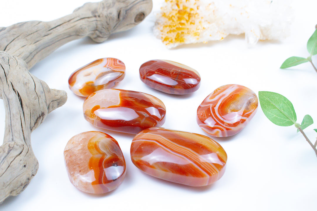 Carnelian Palm Stones - You Choose
