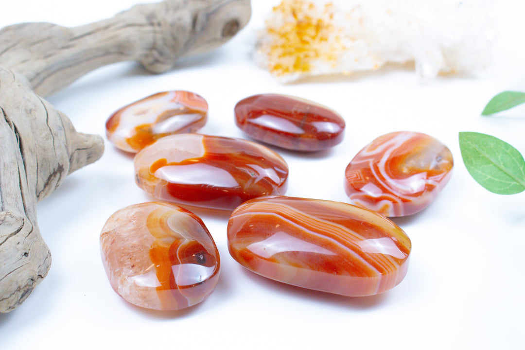 Carnelian Palm Stones - You Choose