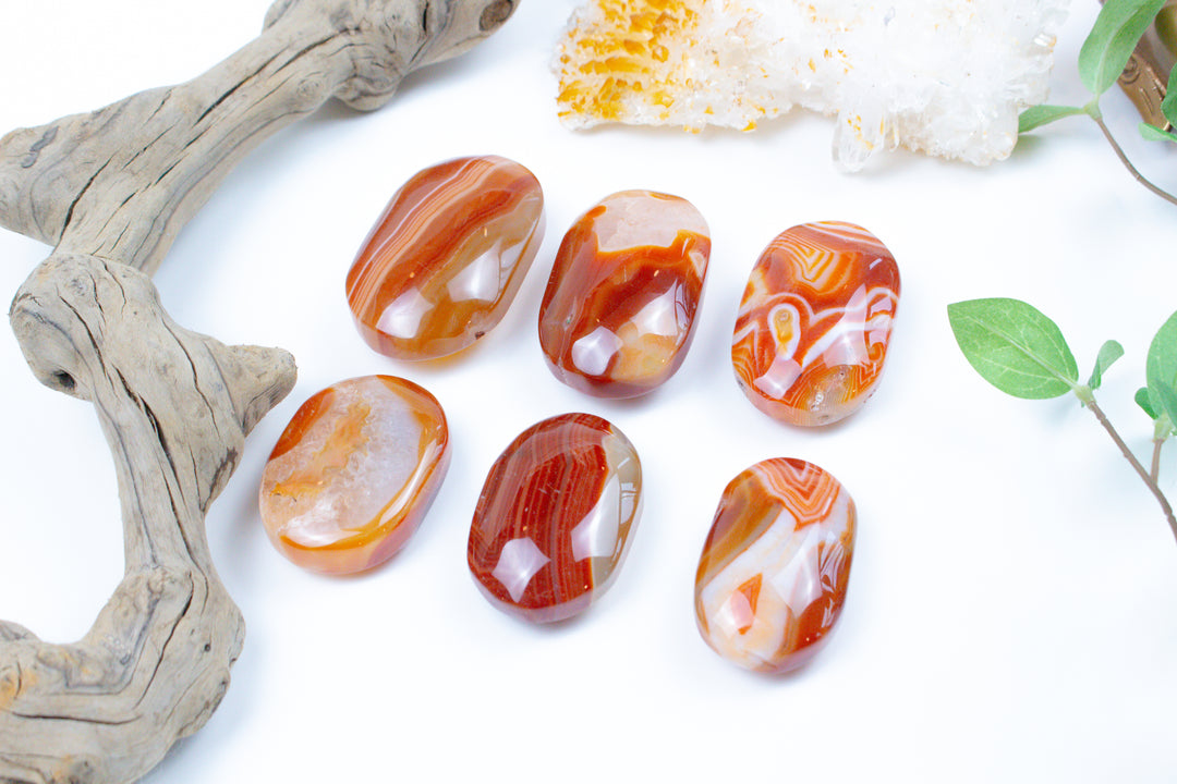 Carnelian Palm Stones - You Choose