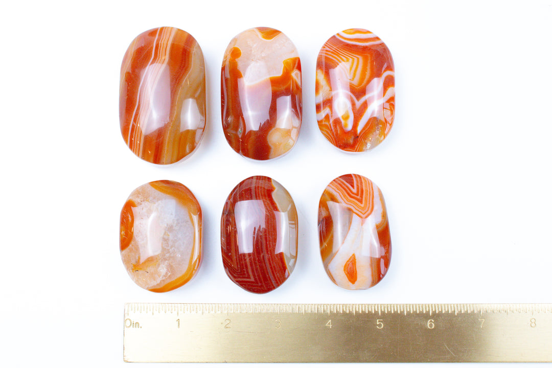 Carnelian Palm Stones - You Choose
