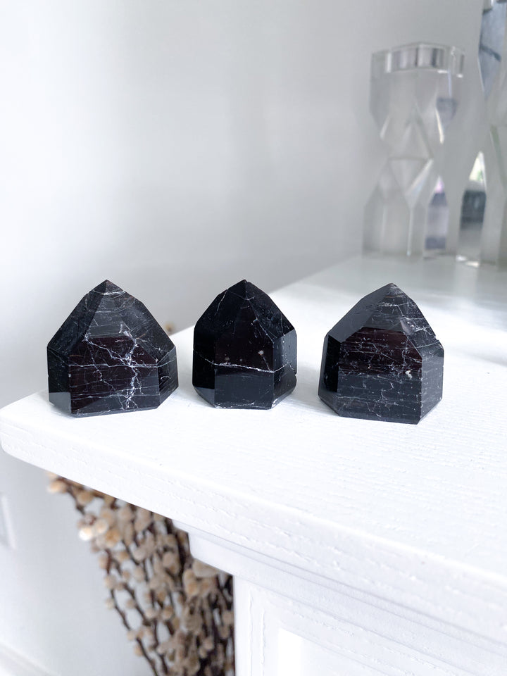 Small Black Tourmaline Tower