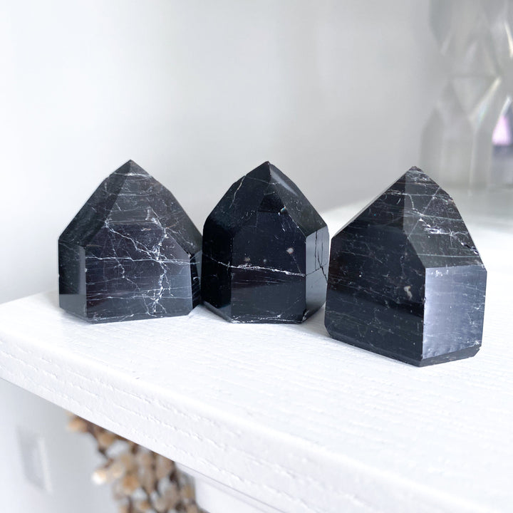 Small Black Tourmaline Tower