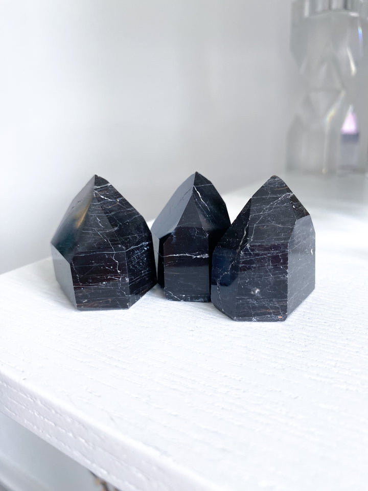 Small Black Tourmaline Tower