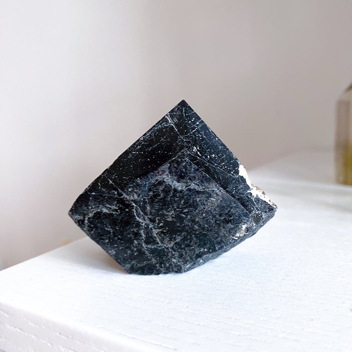 Shiny Black Tourmaline Top Polish Point #10