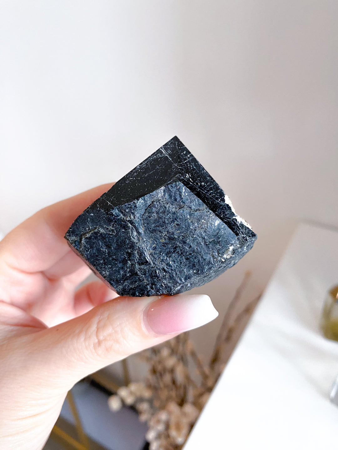 Shiny Black Tourmaline Top Polish Point #10