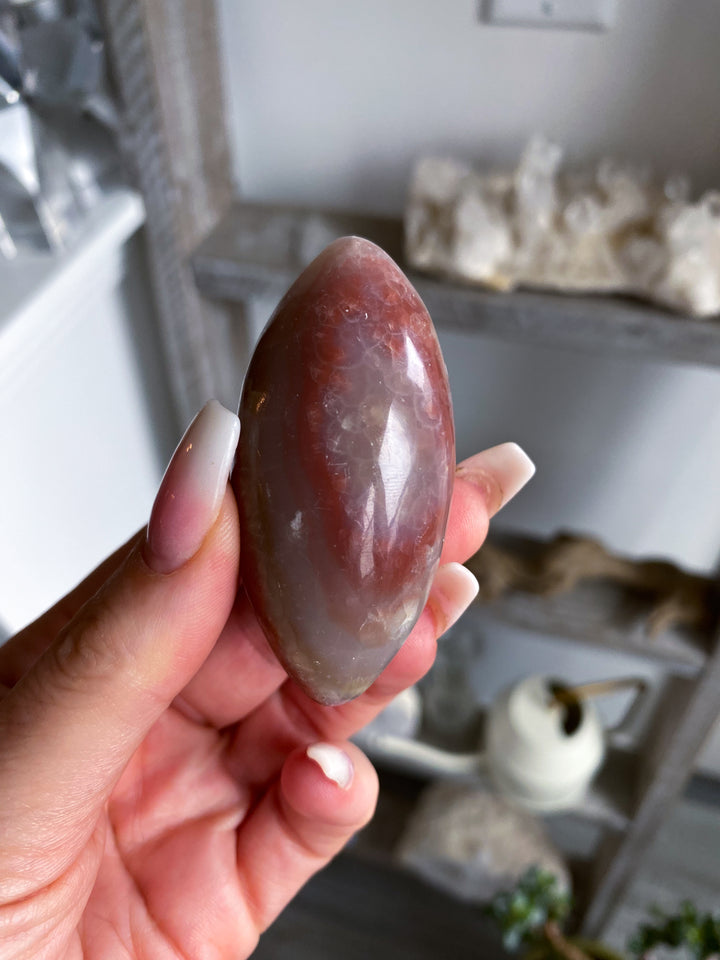 Small Banded Pink Onyx Shiva