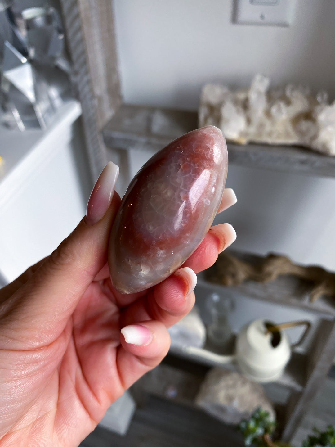 Small Banded Pink Onyx Shiva