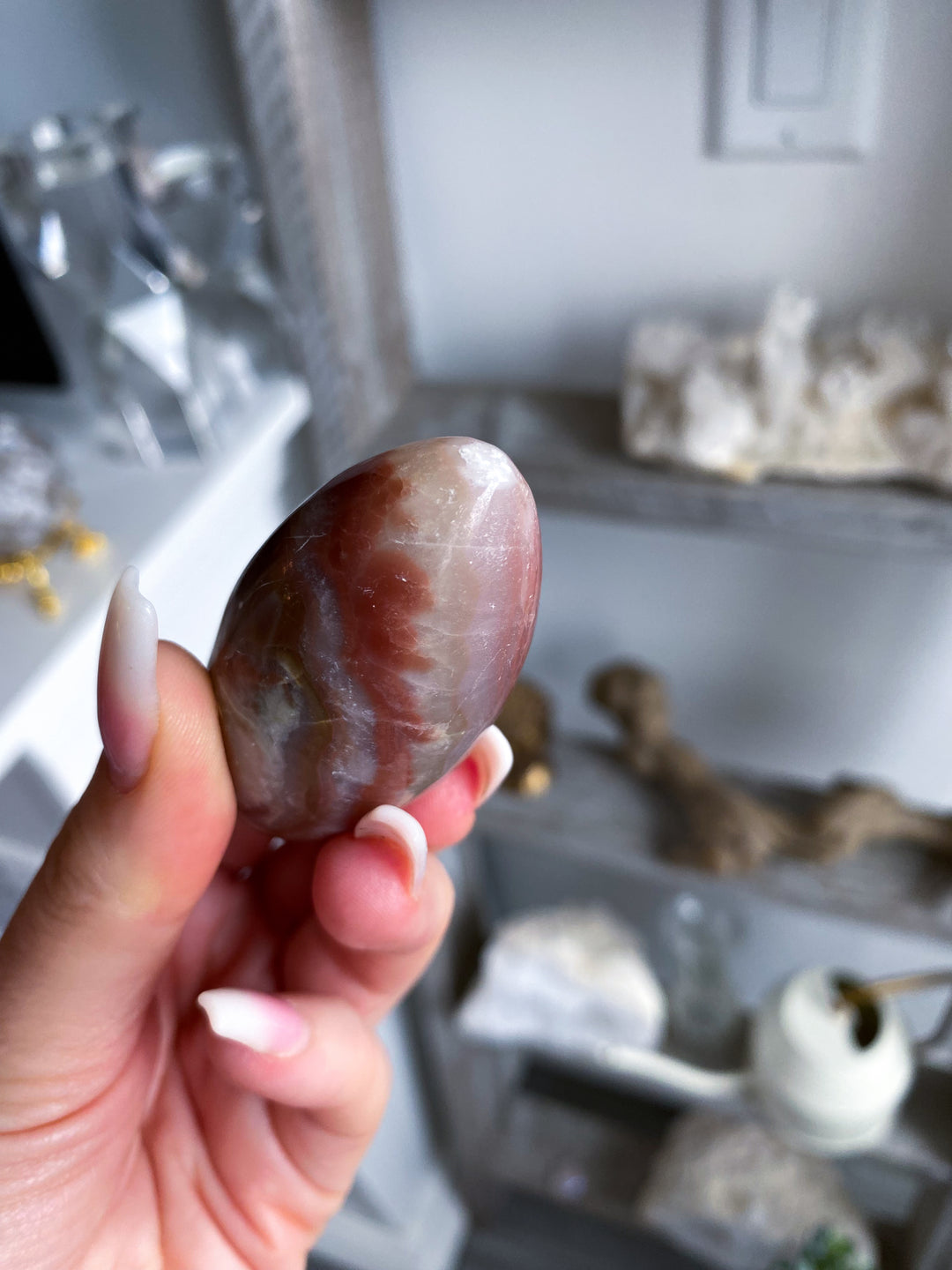 Small Banded Pink Onyx Shiva