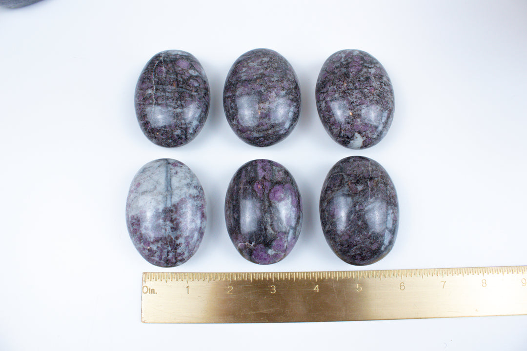 Ruby in Matrix Palm Stone