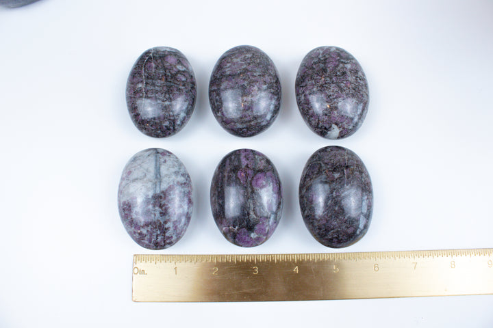 Ruby in Matrix Palm Stone