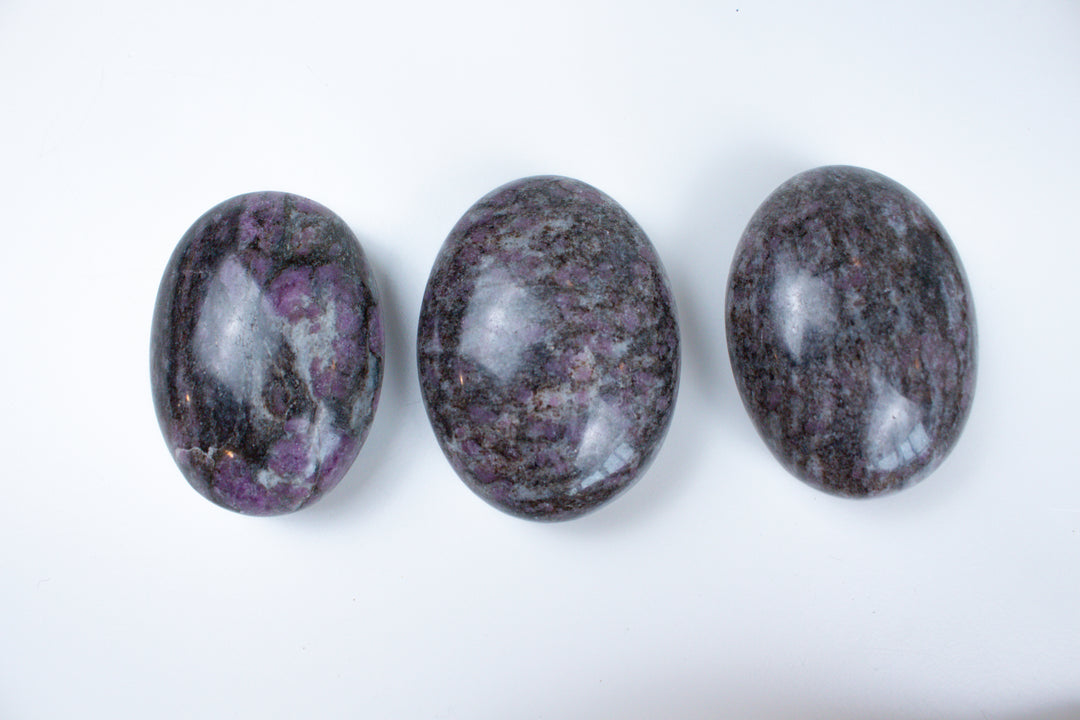 Ruby in Matrix Palm Stone