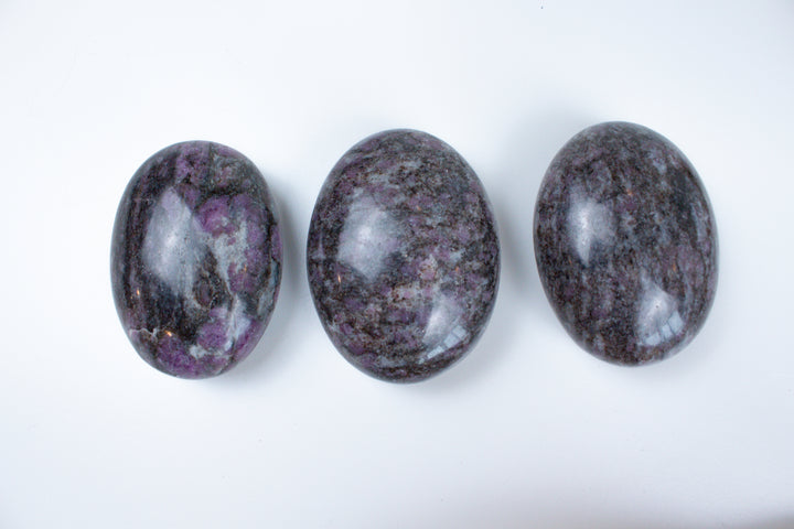 Ruby in Matrix Palm Stone