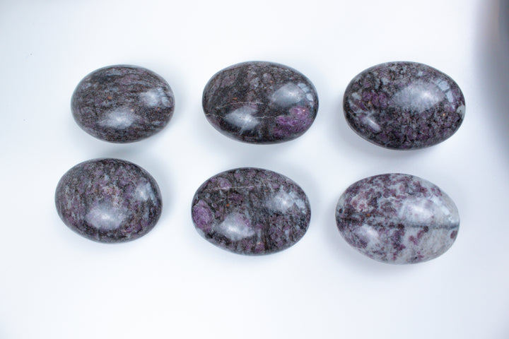 Ruby in Matrix Palm Stone