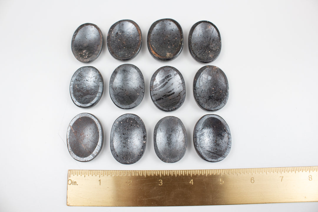 Hematite Worry Stone - Grounding - Energy Cleansing