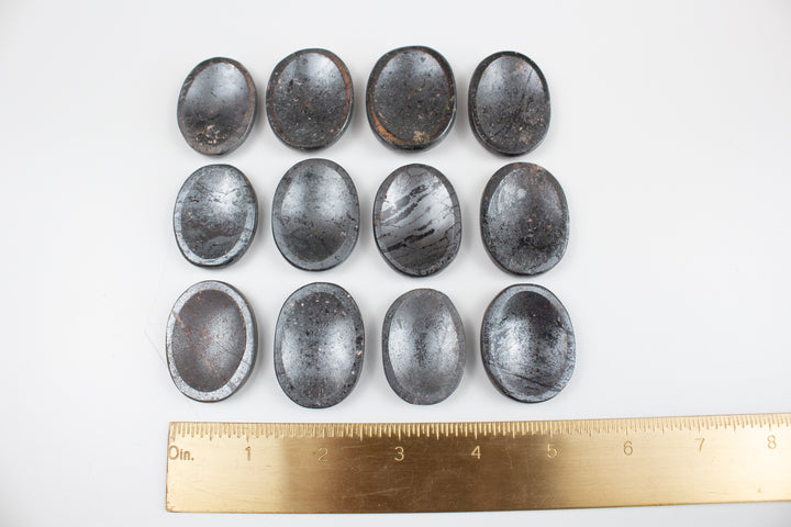 Hematite Worry Stone - Grounding - Energy Cleansing