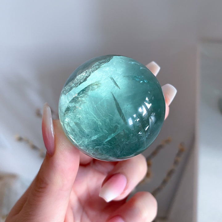 Small Green Fluorite Sphere