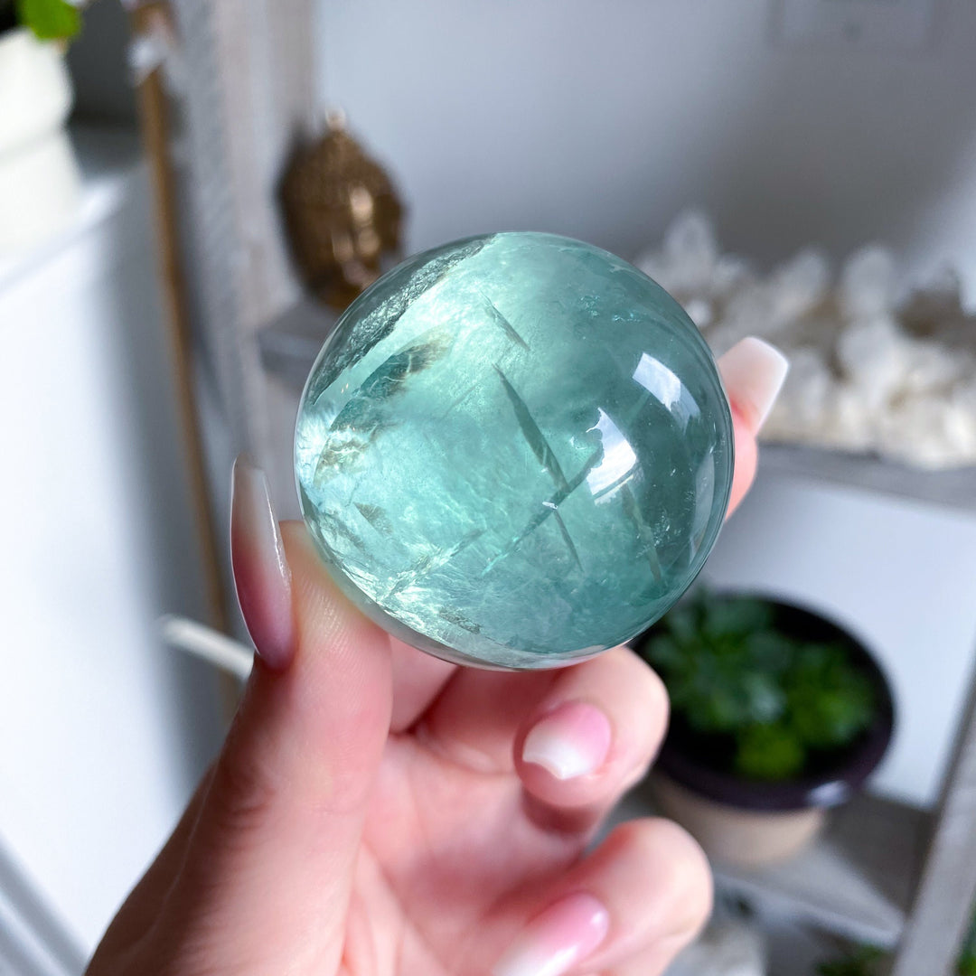 Small Green Fluorite Sphere