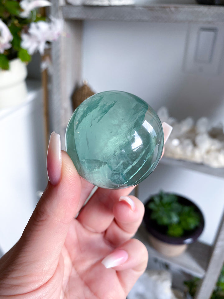 Small Green Fluorite Sphere