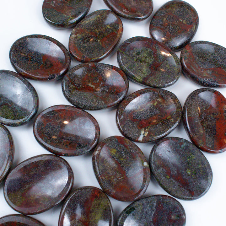 Dragon Blood Jasper Worry Stone