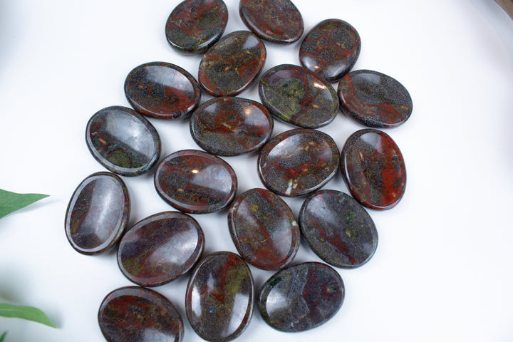 Dragon Blood Jasper Worry Stone