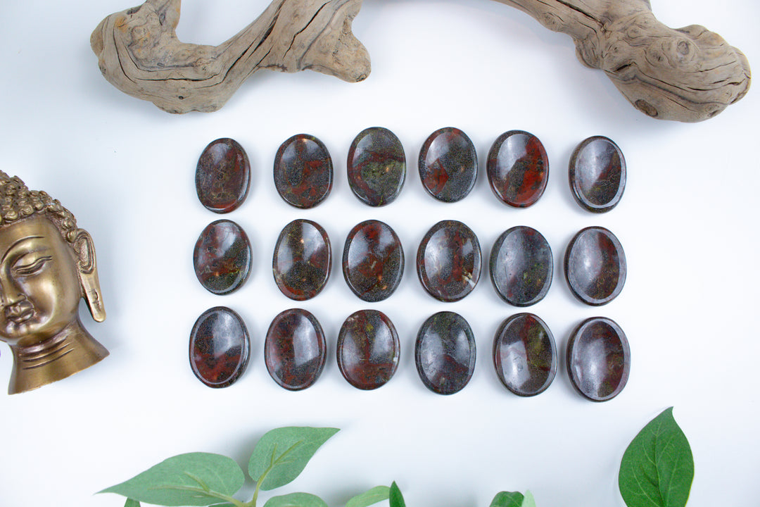 Dragon Blood Jasper Worry Stone