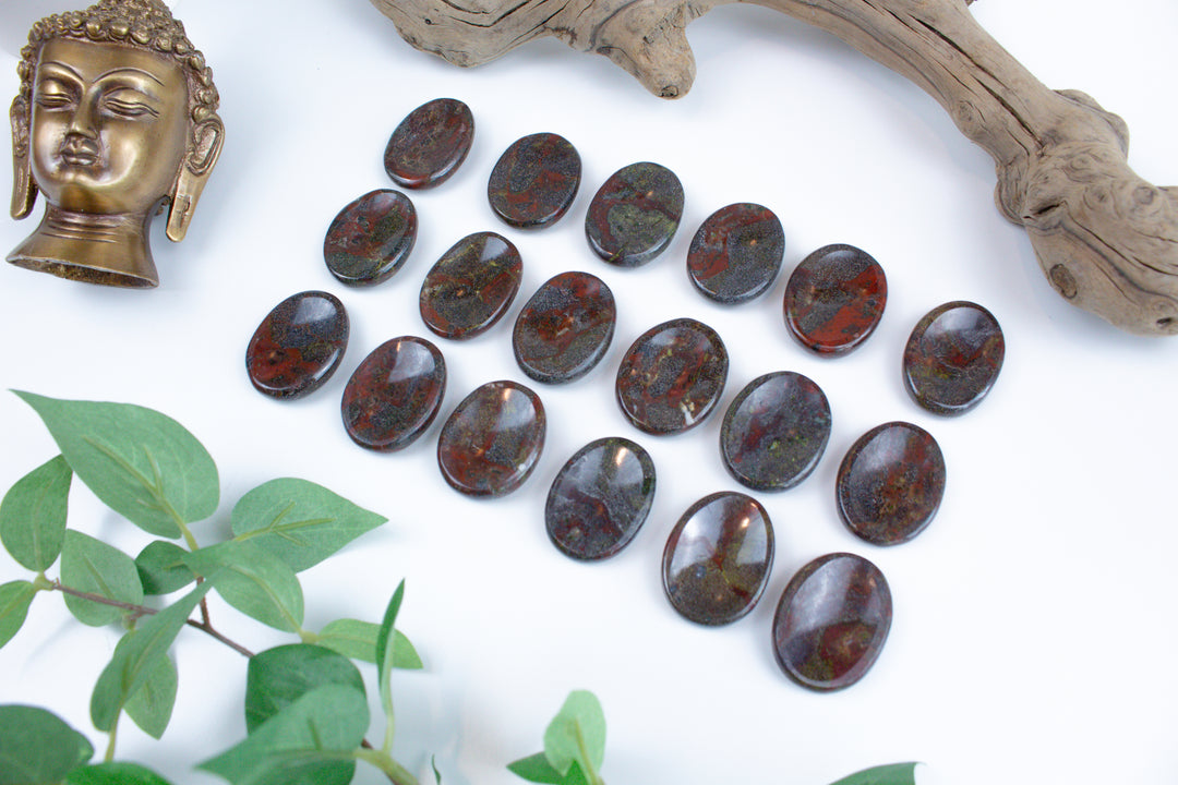 Dragon Blood Jasper Worry Stone