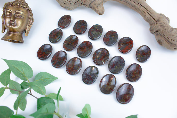 Dragon Blood Jasper Worry Stone