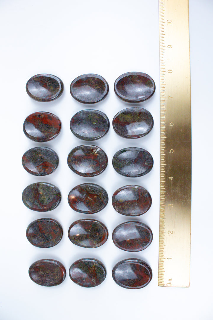 Dragon Blood Jasper Worry Stone