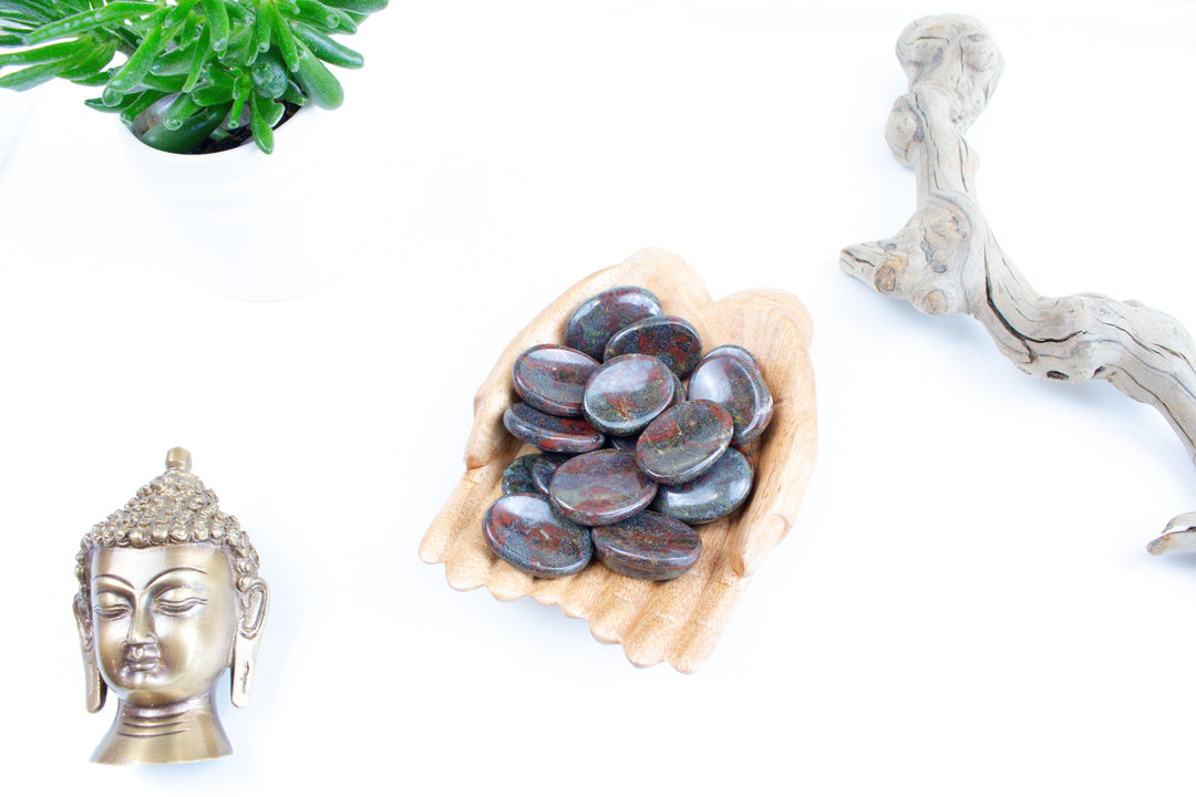 Dragon Blood Jasper Worry Stone