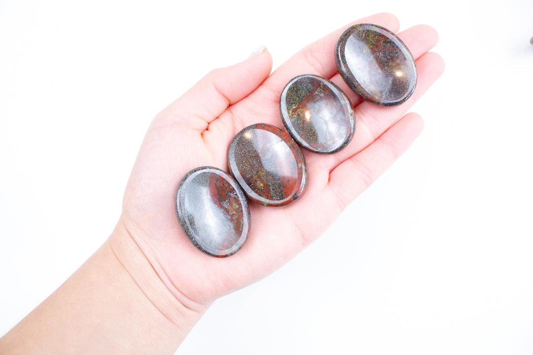 Dragon Blood Jasper Worry Stone