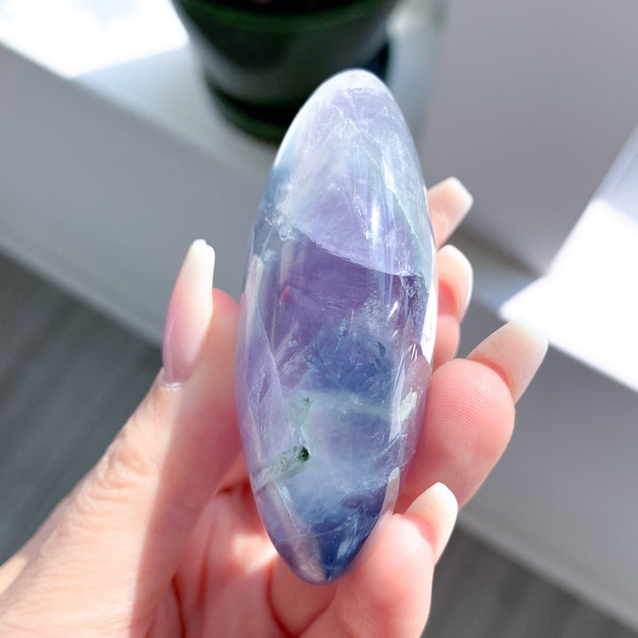 Beautiful Unicorn Rainbow Fluorite Palm #3
