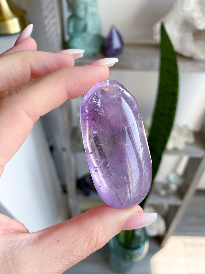 Small Amethyst Palm Stone 