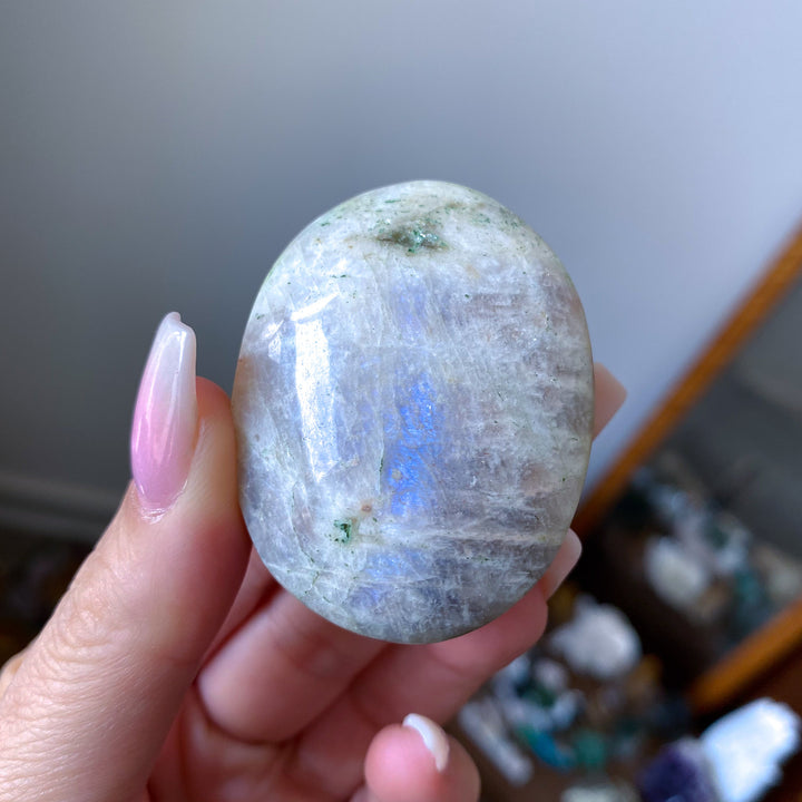 Gentle Moonstone and Sunstone Palm #2