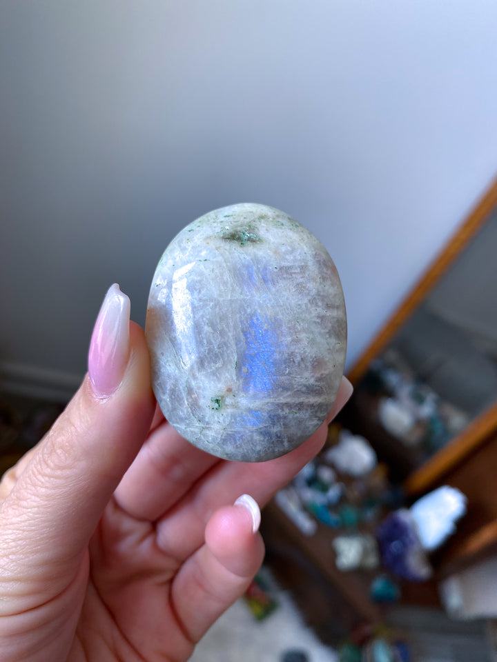 Gentle Moonstone and Sunstone Palm #2