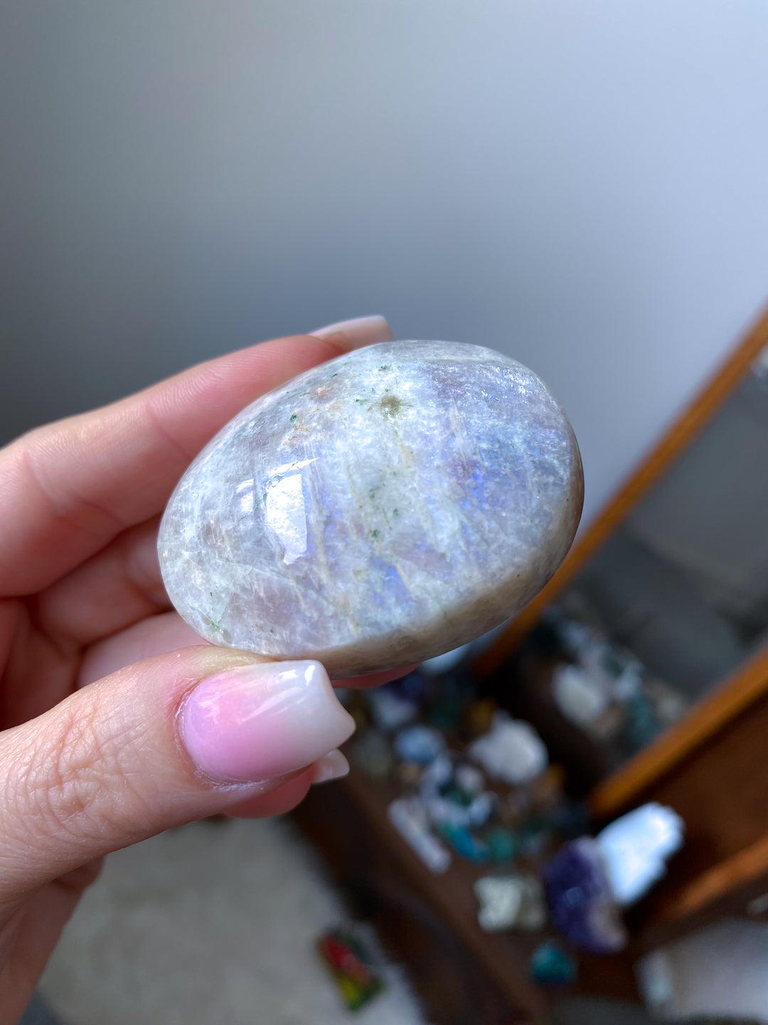 Gentle Moonstone and Sunstone Palm #2