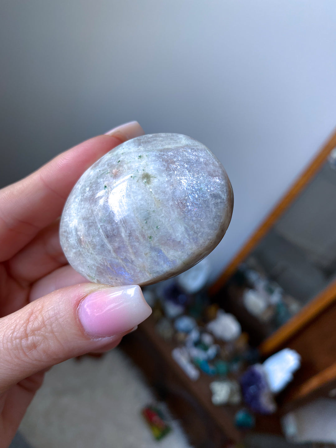 Gentle Moonstone and Sunstone Palm #2