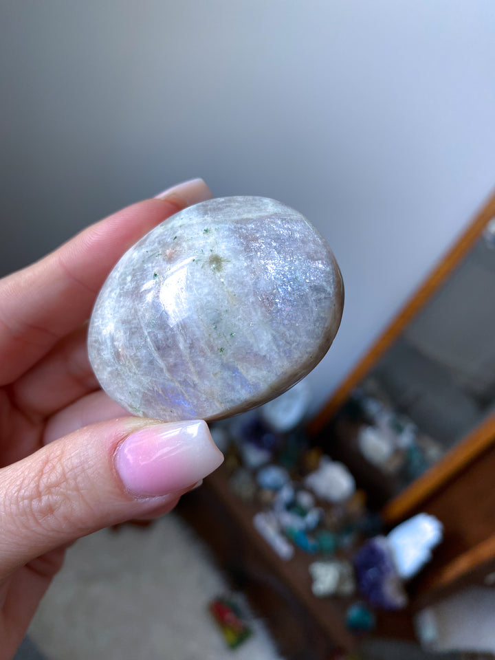 Gentle Moonstone and Sunstone Palm #2