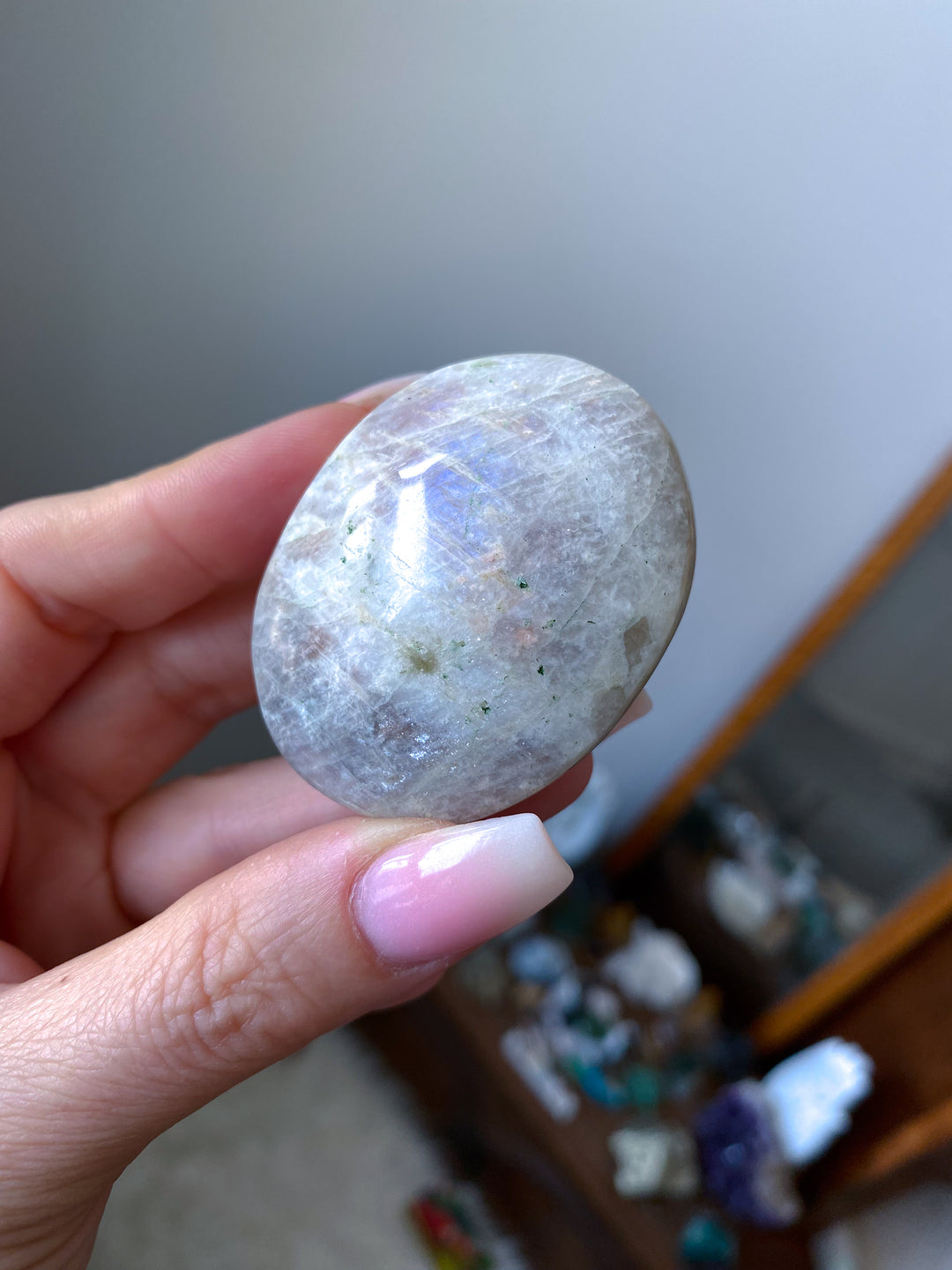 Gentle Moonstone and Sunstone Palm #2