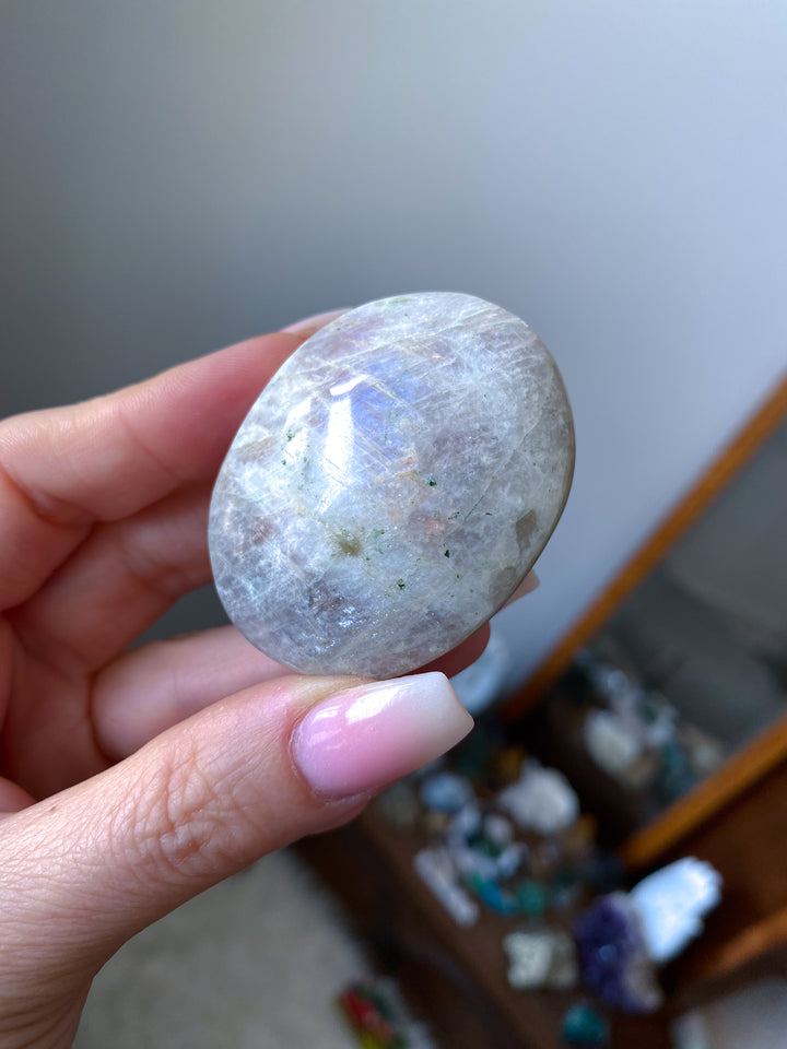 Gentle Moonstone and Sunstone Palm #2