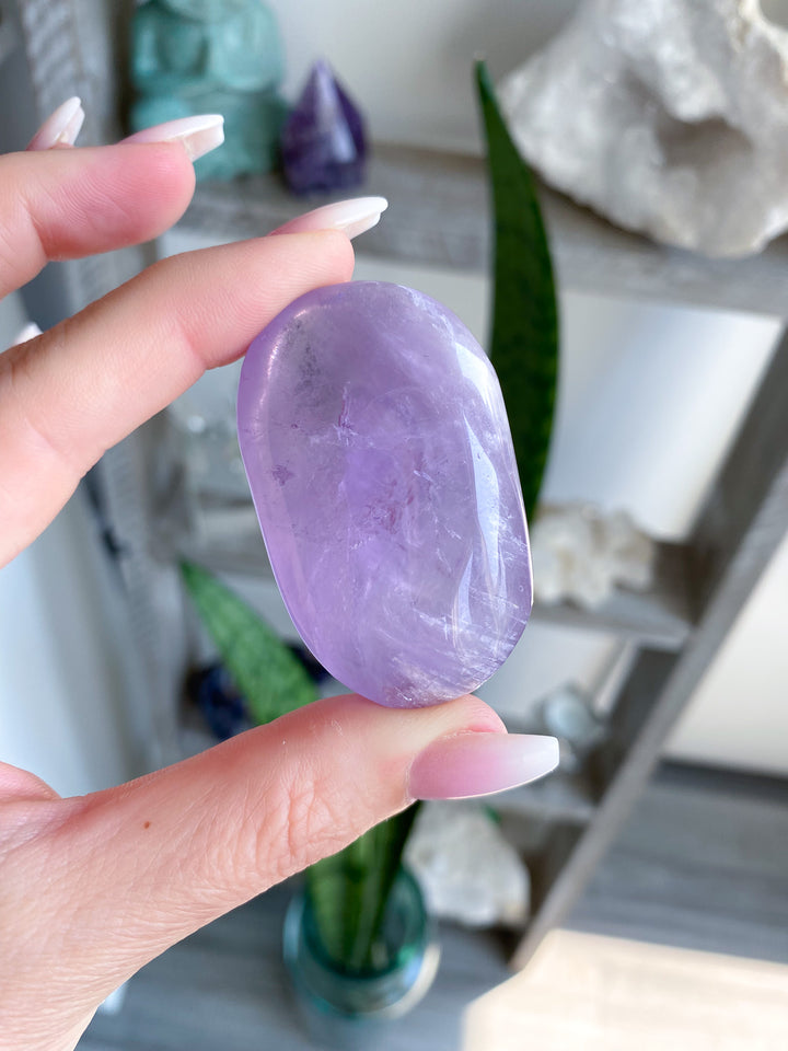 Small Amethyst Palm Stone 