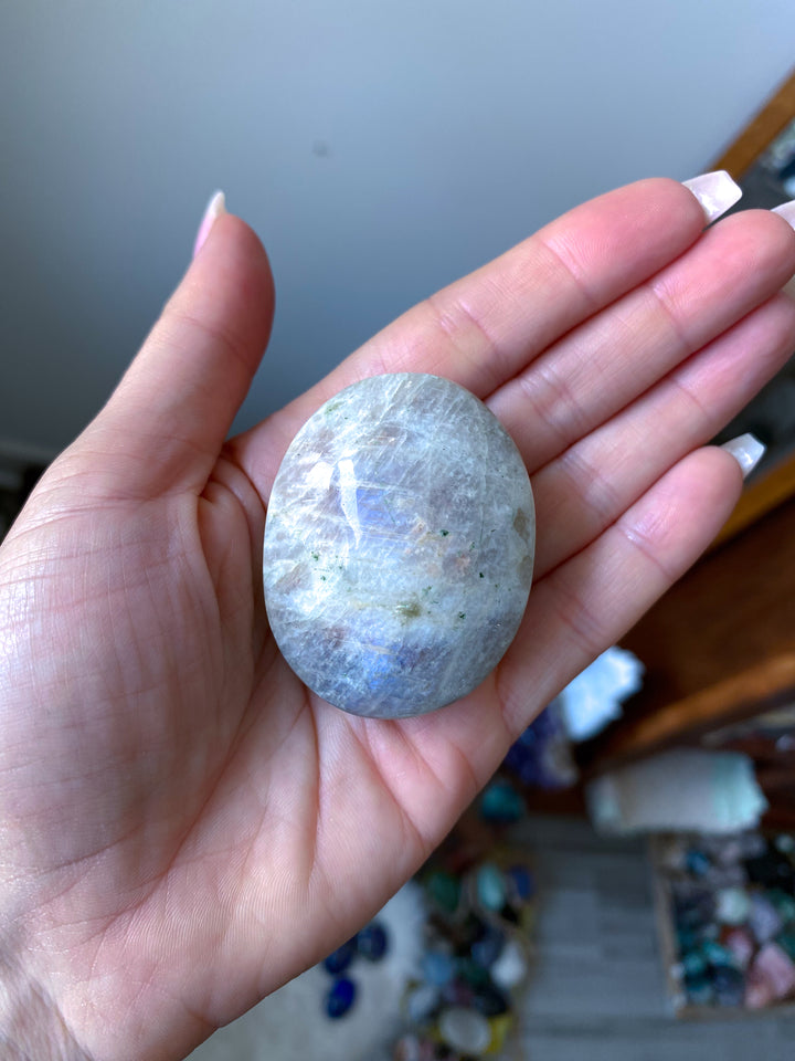 Gentle Moonstone and Sunstone Palm #2