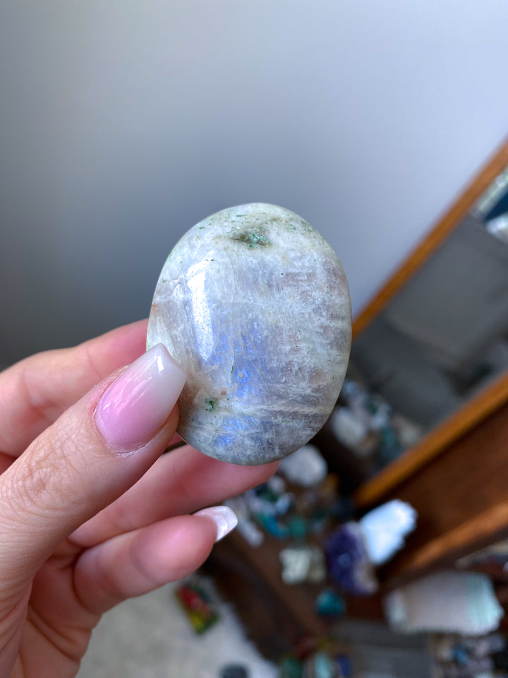 Gentle Moonstone and Sunstone Palm #2