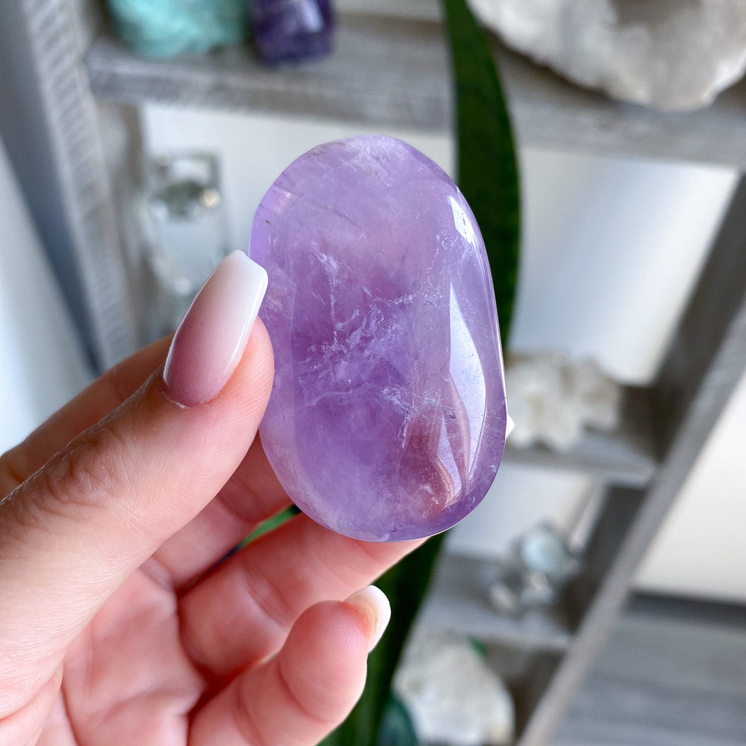 Small Amethyst Palm Stone 