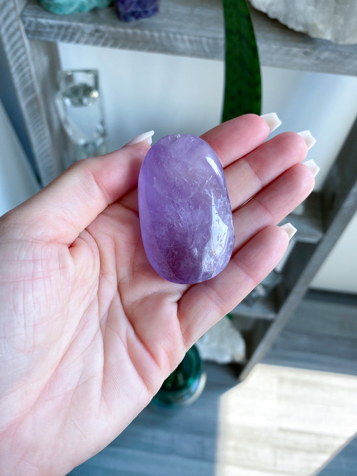 Small Amethyst Palm Stone 