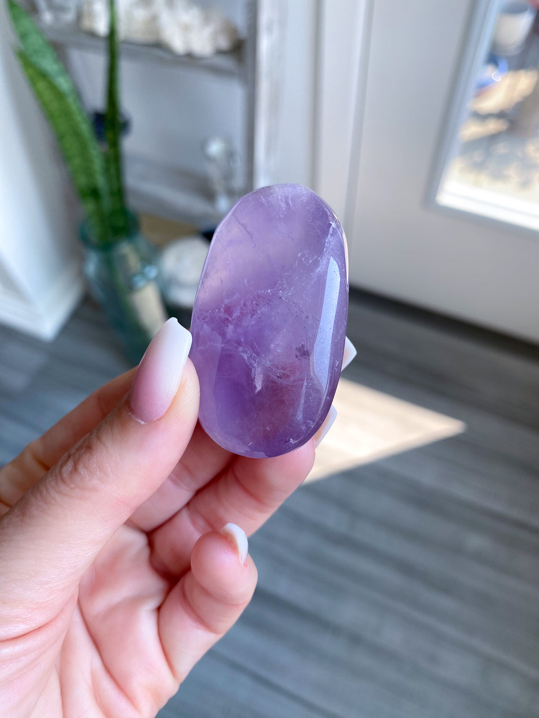 Small Amethyst Palm Stone 