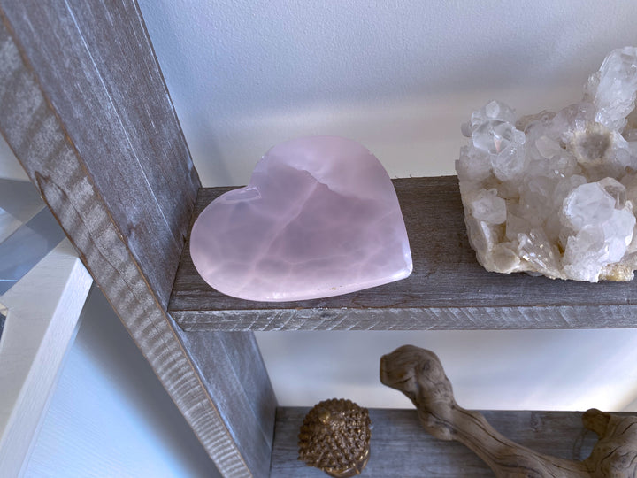 Pink Calcite Heart Dish - Imperfect