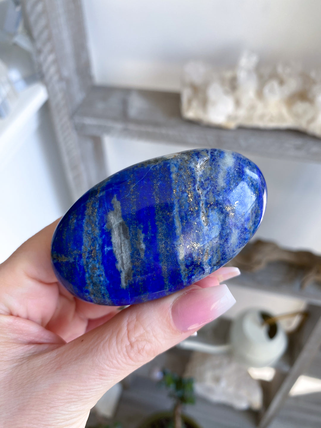 Oval Lapis Lazuli Palm Stone 