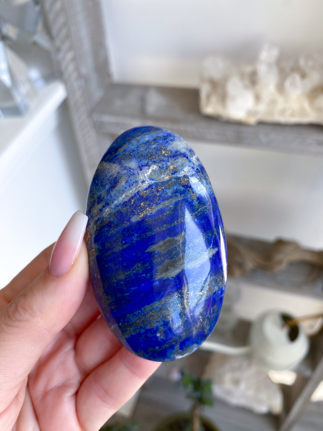 Oval Lapis Lazuli Palm Stone 